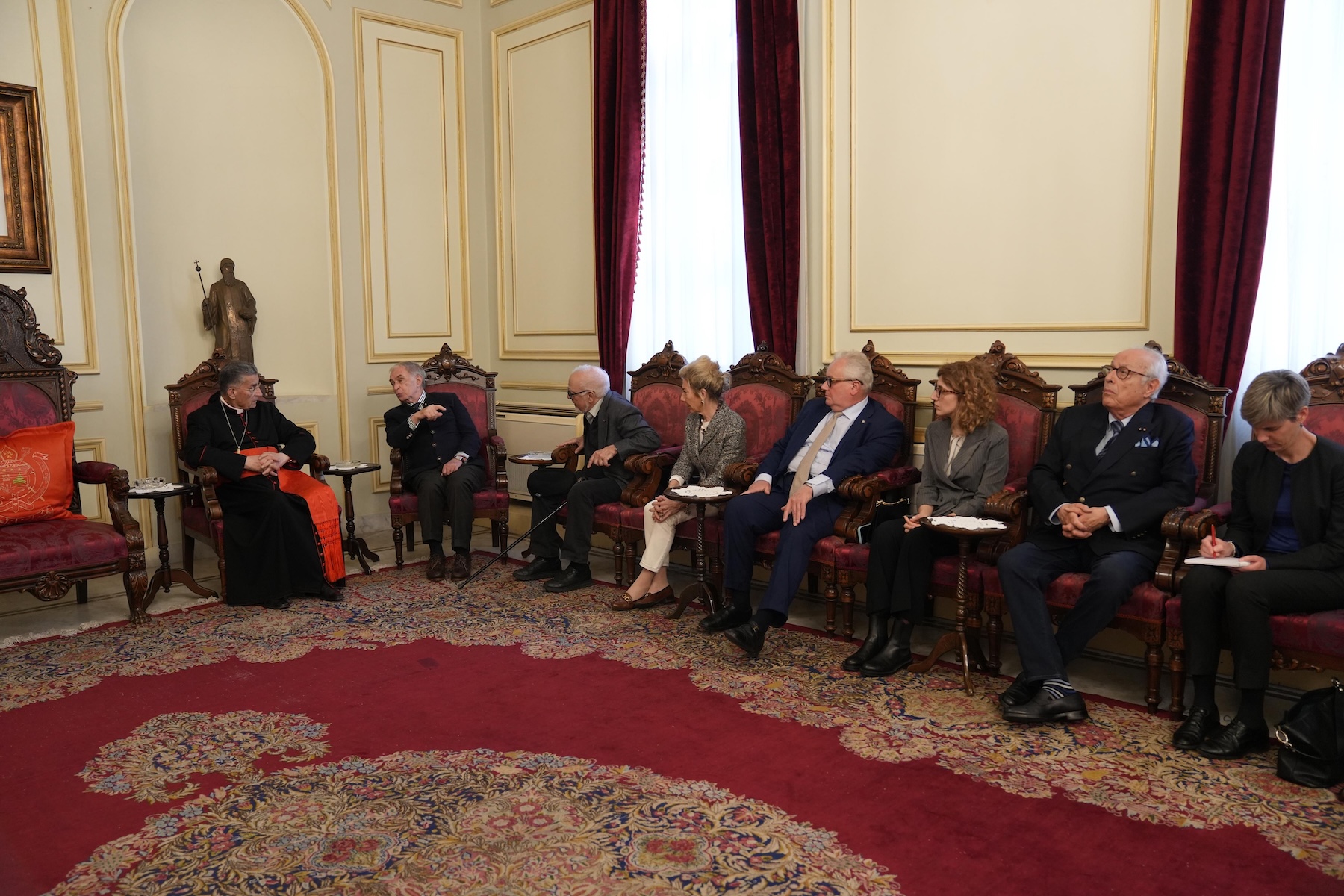 Grand Chancellor of the Sovereign Order of Malta met Maronite Patriarch Béchara Raï